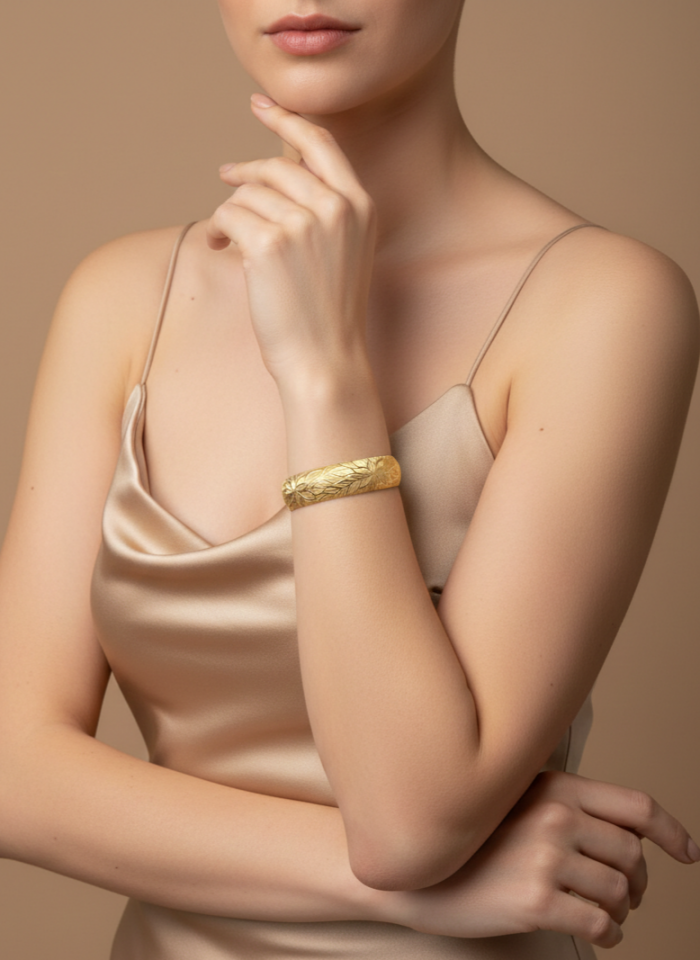 Çiçekli Otantik Bilezik