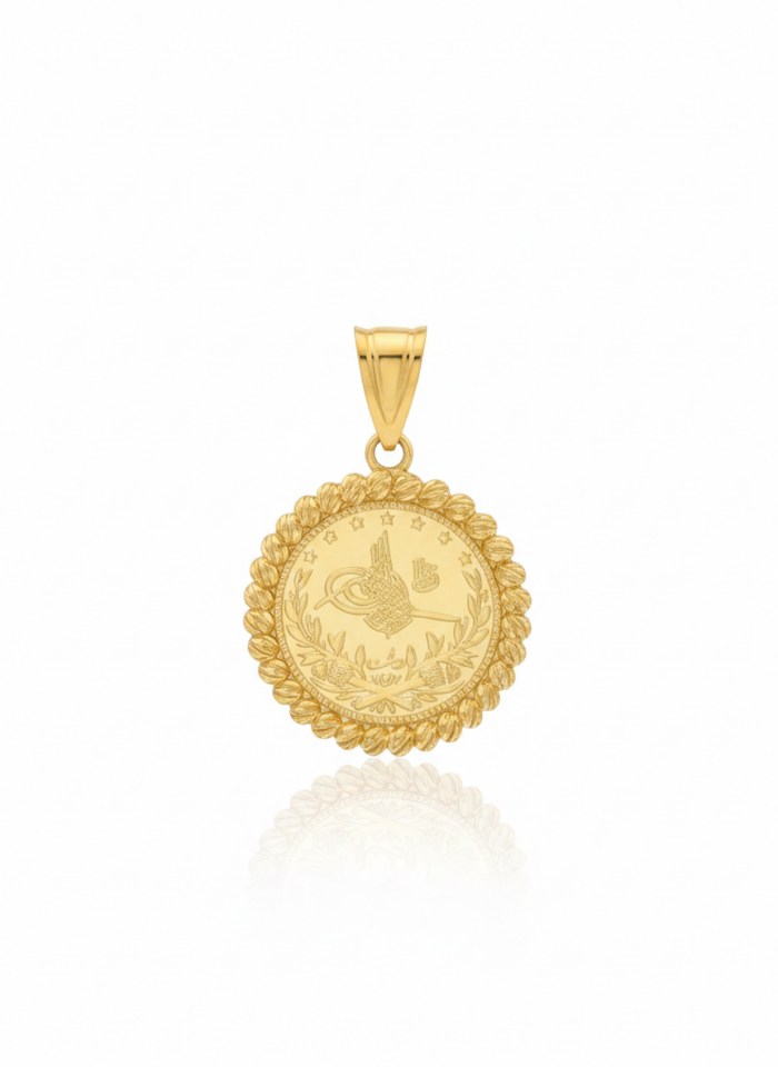 Dorika  Reşat Baskılı Kolye Ucu