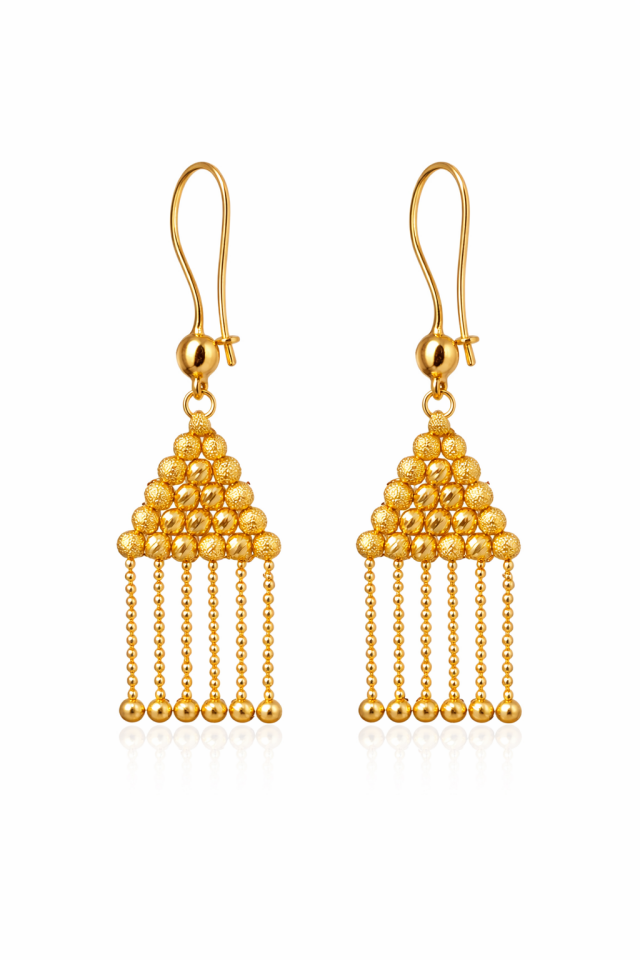 Üçgen Piramit Küpe