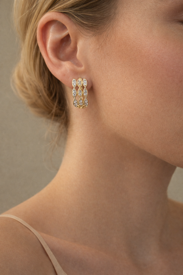 Kraliçe Damla Küpe