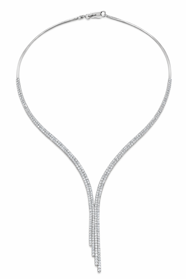 Beyaz Su Yolu Set Kolyesi