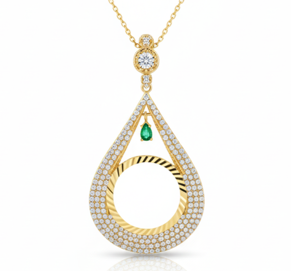 Çeyrekli Tuğra Kolye Ucu