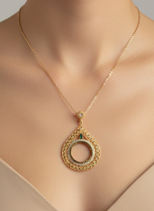 Pullu Çeyrekli Kolye Ucu