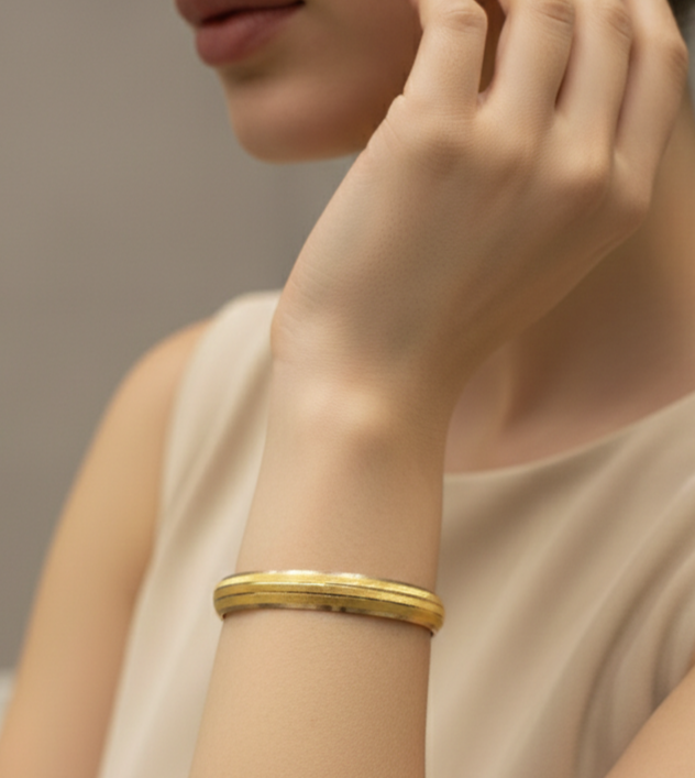 Çizgili Hasır Bilezik