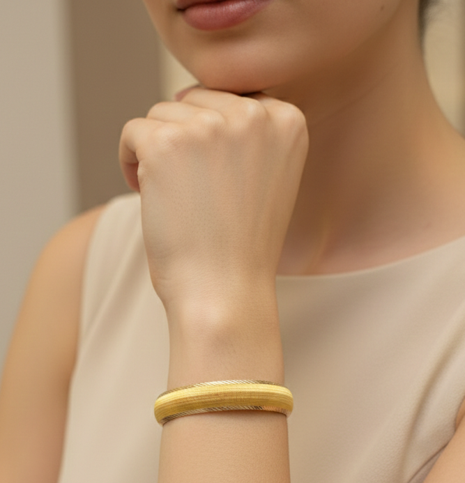 Hasır Şarnelli Bilezik