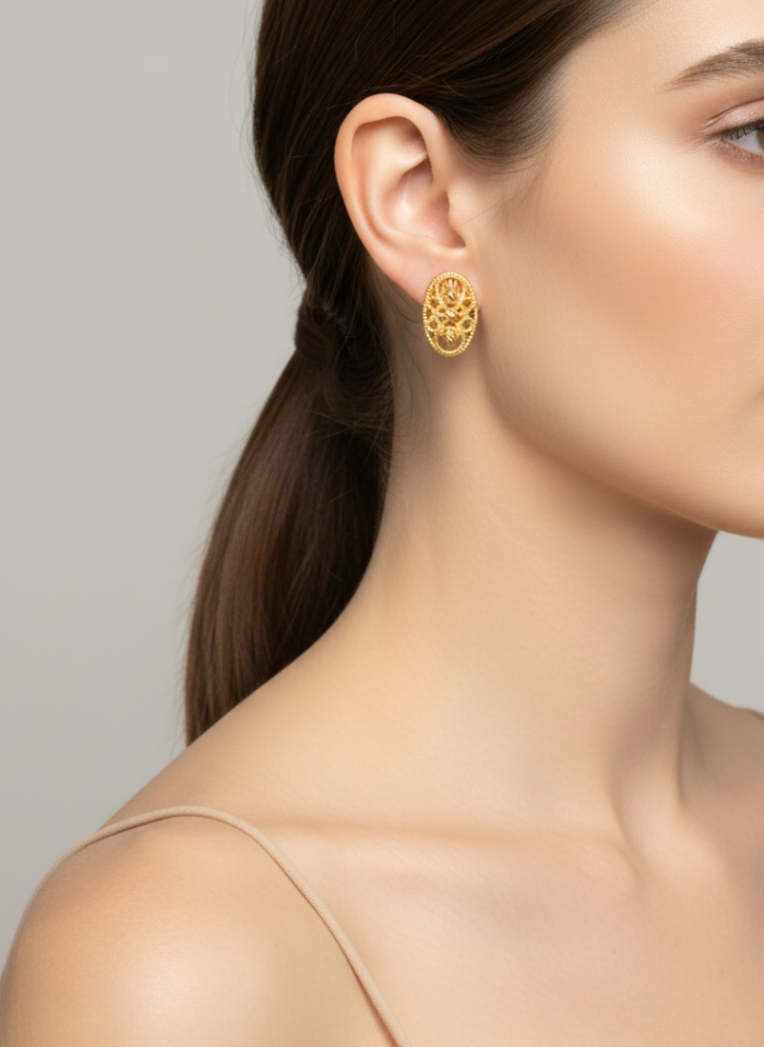 Dorika Çiçek küpe