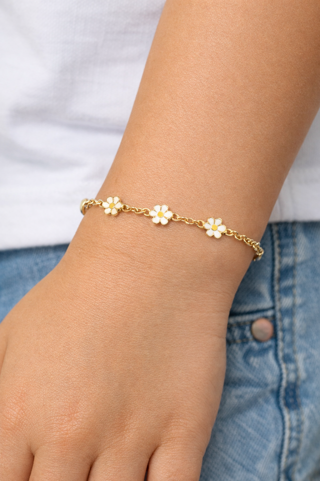 Papatyalı Kız Bilekliği