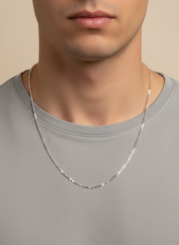 Beyaz Altın Zincir kolye