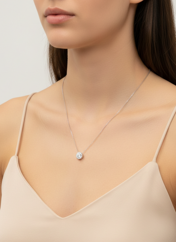 Minimal Işıltı Kolye