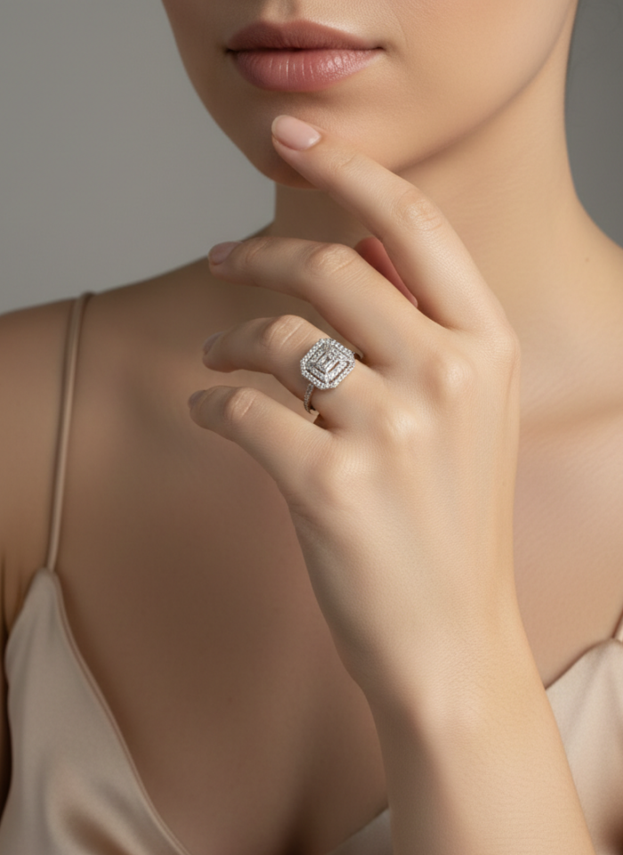 Kraliçe Kesim Baget Yüzük