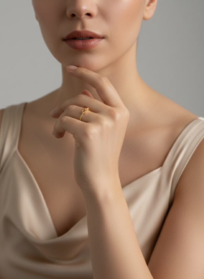 İkili Kalpli Yüzük