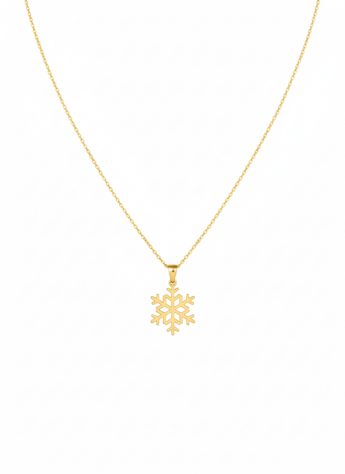 Kar Tanesi Taşsız Kolye
